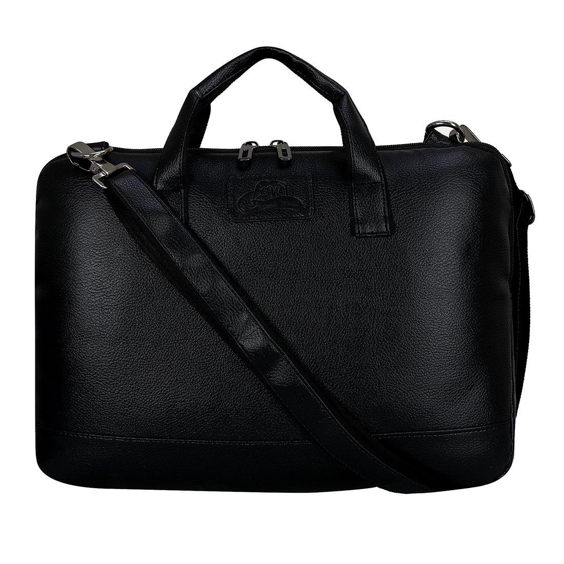 Leather World Sleek & Stylish Unisex PU Leather Office Messenger Bag