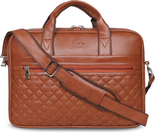 Leather World 15.6 inch Laptop Briefcase Shoulder Sling