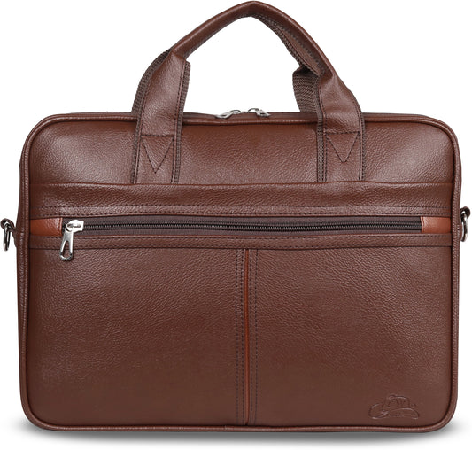 Leather World 15.6 inch Laptop Briefcase Shoulder Sling