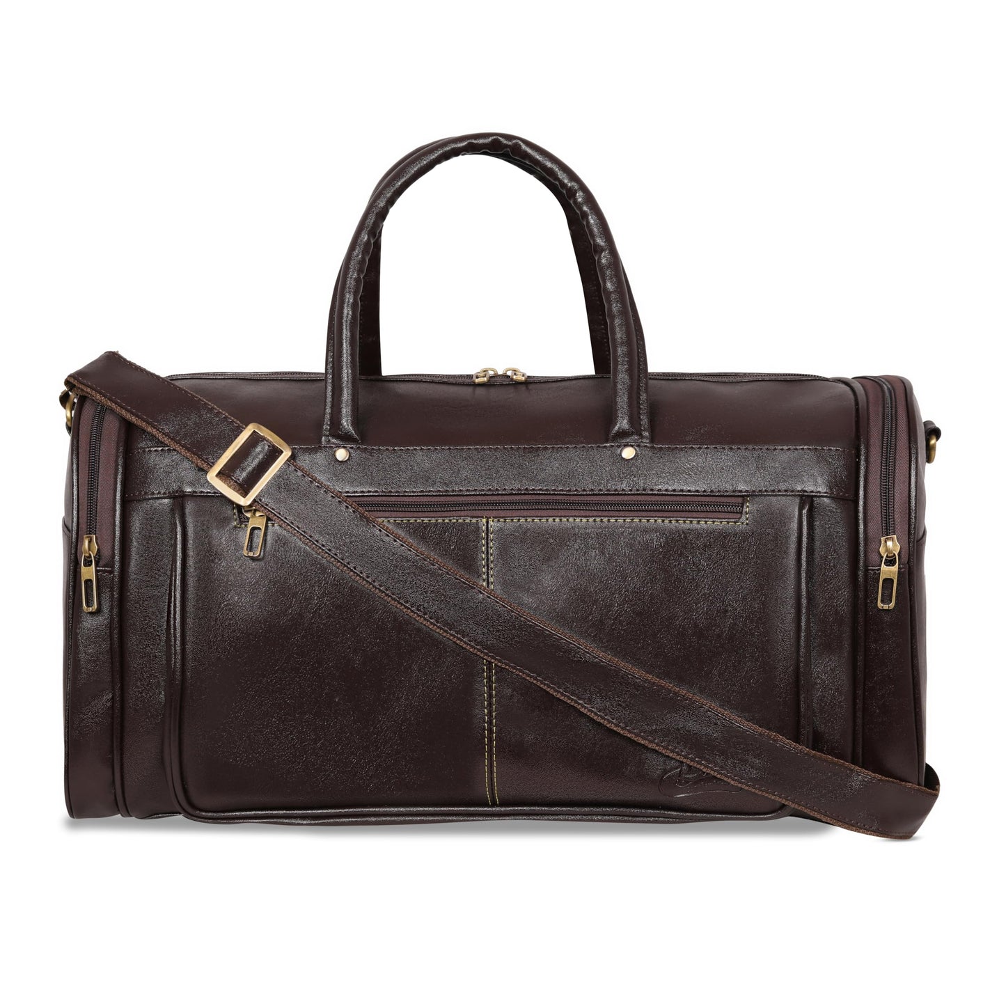Leather Duffle Bag for Men | Travel, Gym, Sports & Overnight Bag (Brown)