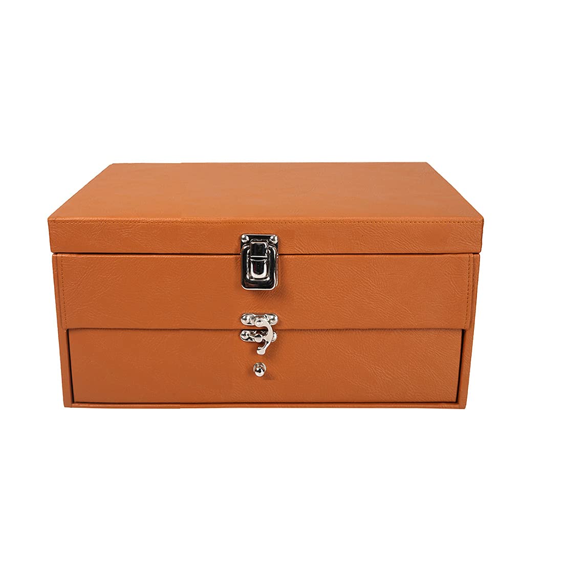 Leather World Unisex Classical 20 Slots Watch Organiser Box