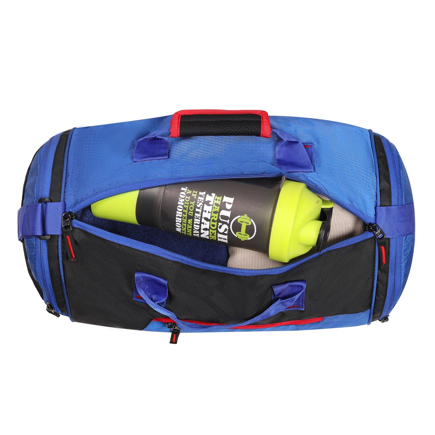 Leather World Gym Bag for Men & Women | Duffle Bag | Adjustable Shoulder Duffle Gym Bag | Water Resistant | Sports & Travel Bag