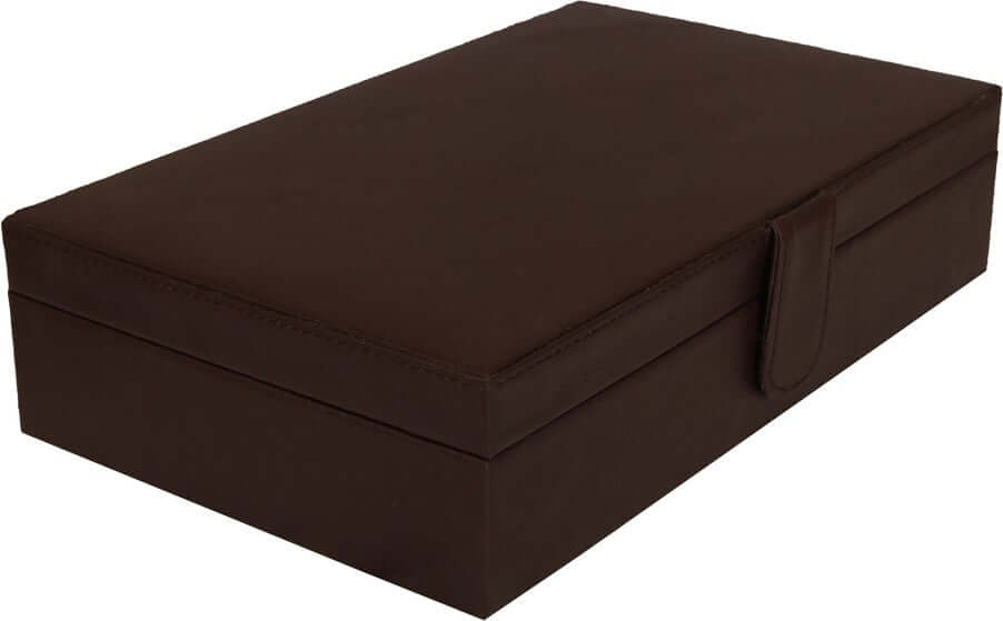 10 Slots Elegant Watch Box Organizer with Plain Leather Finish
