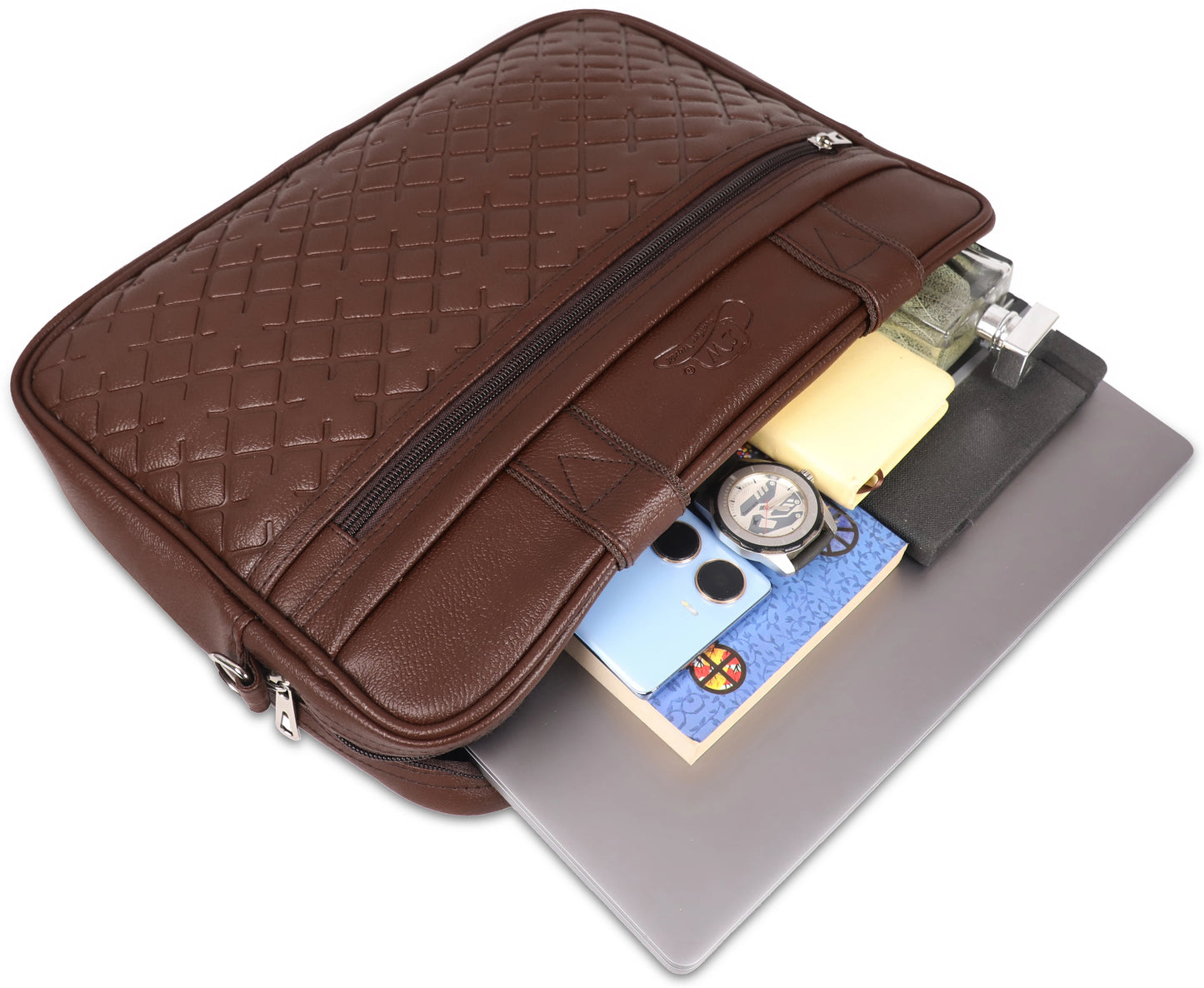Leather World 15.6 inch Laptop Briefcase Shoulder Sling