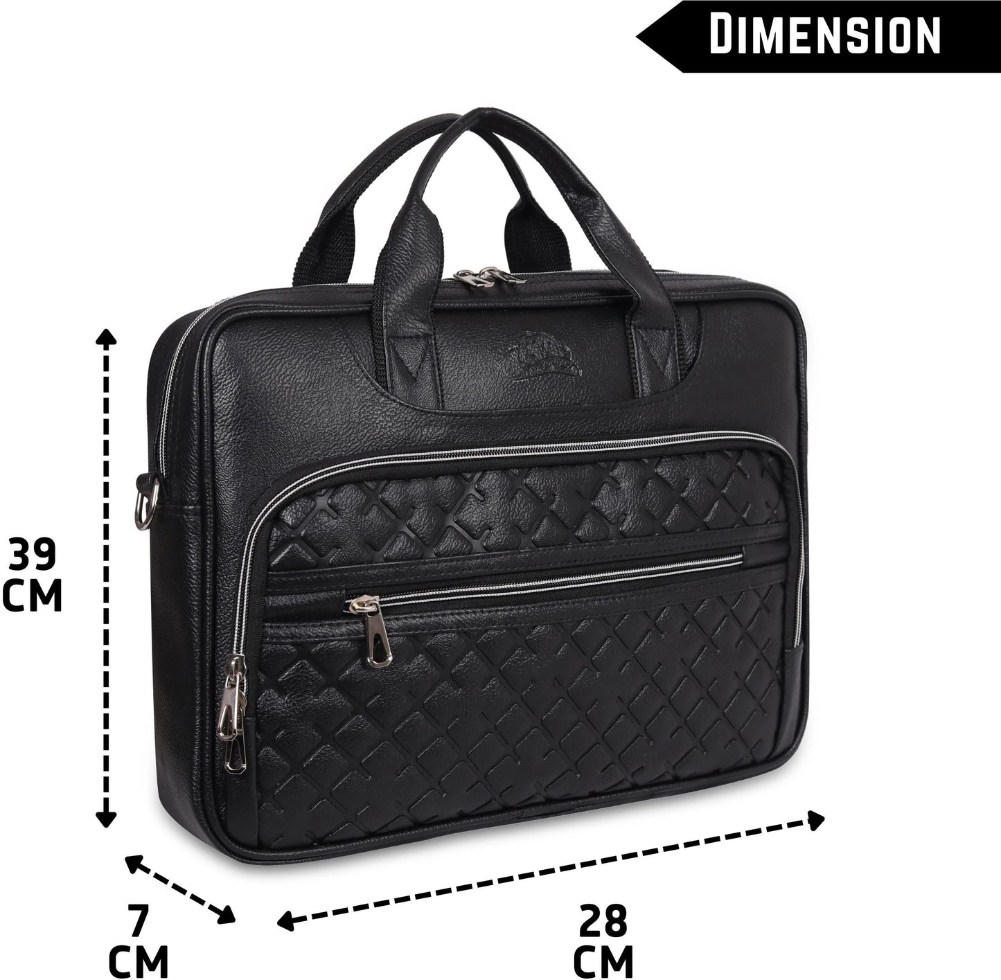 Leather World 15.6 inch Laptop Briefcase Shoulder Sling