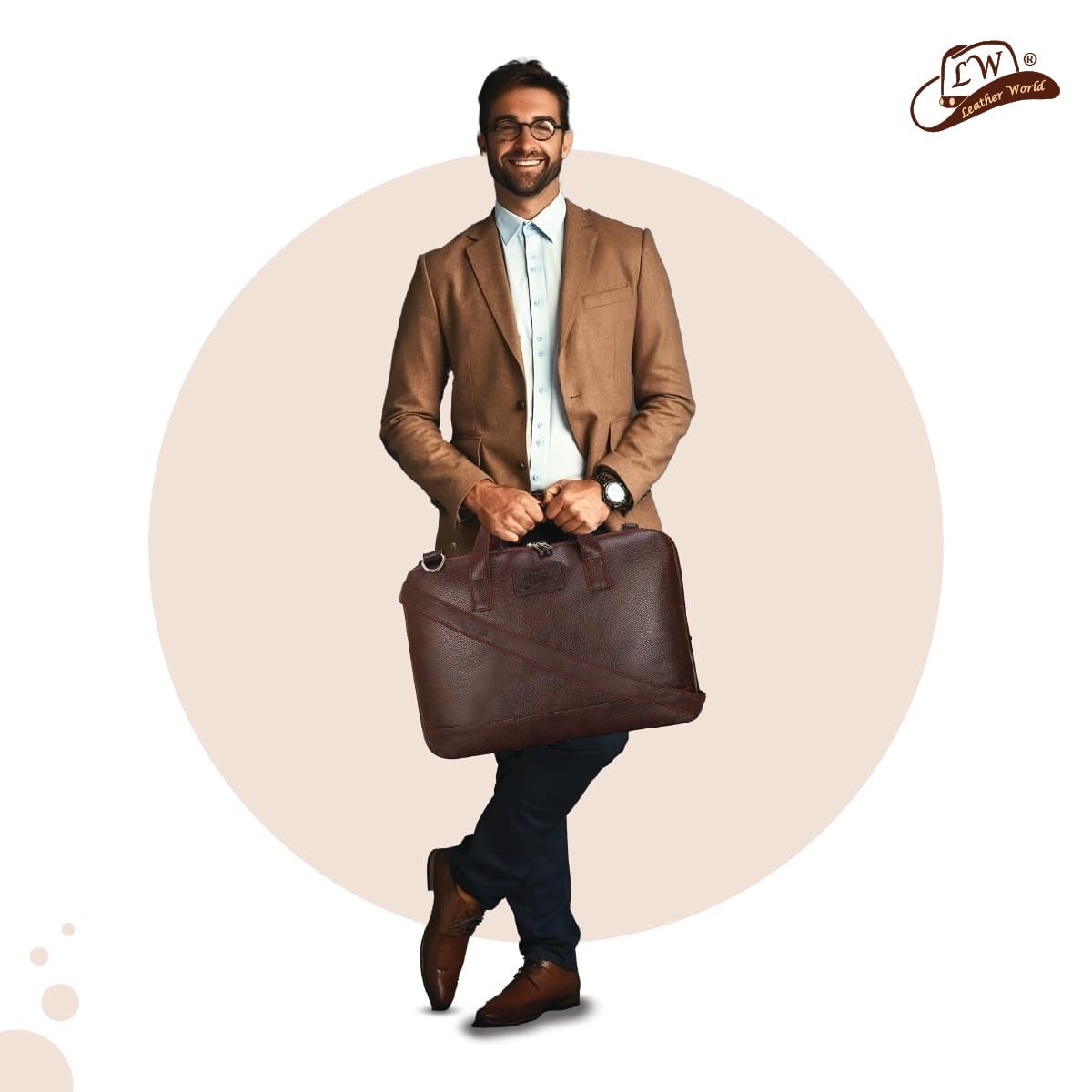 Laptop Office Bag Brown