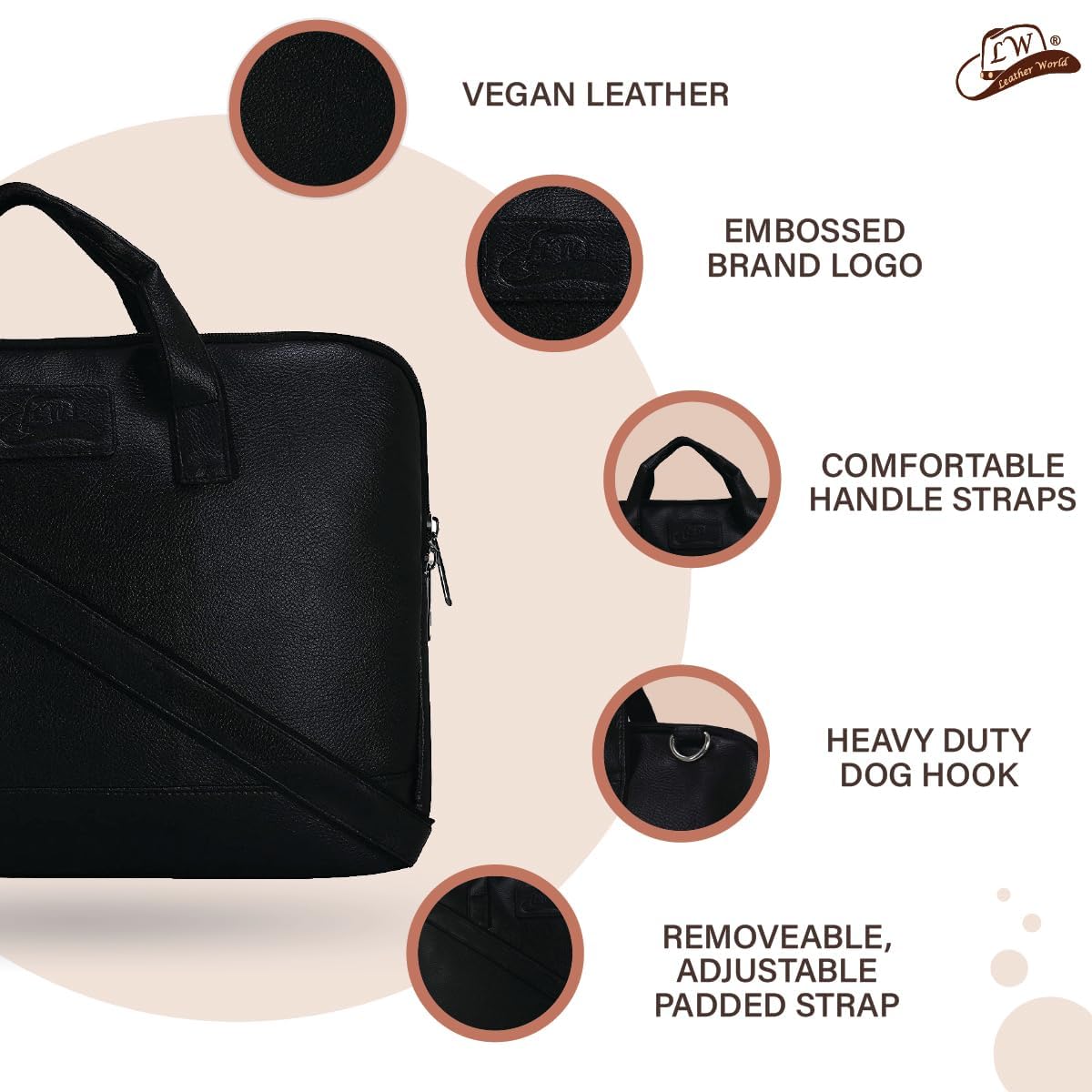 Laptop Office Bag Black