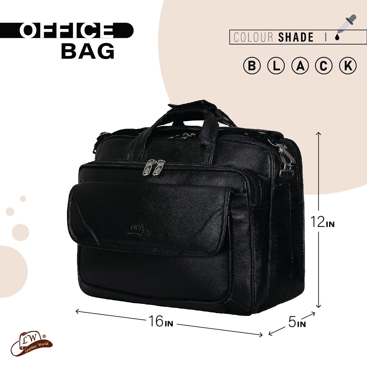 Laptop Office Bag Blck