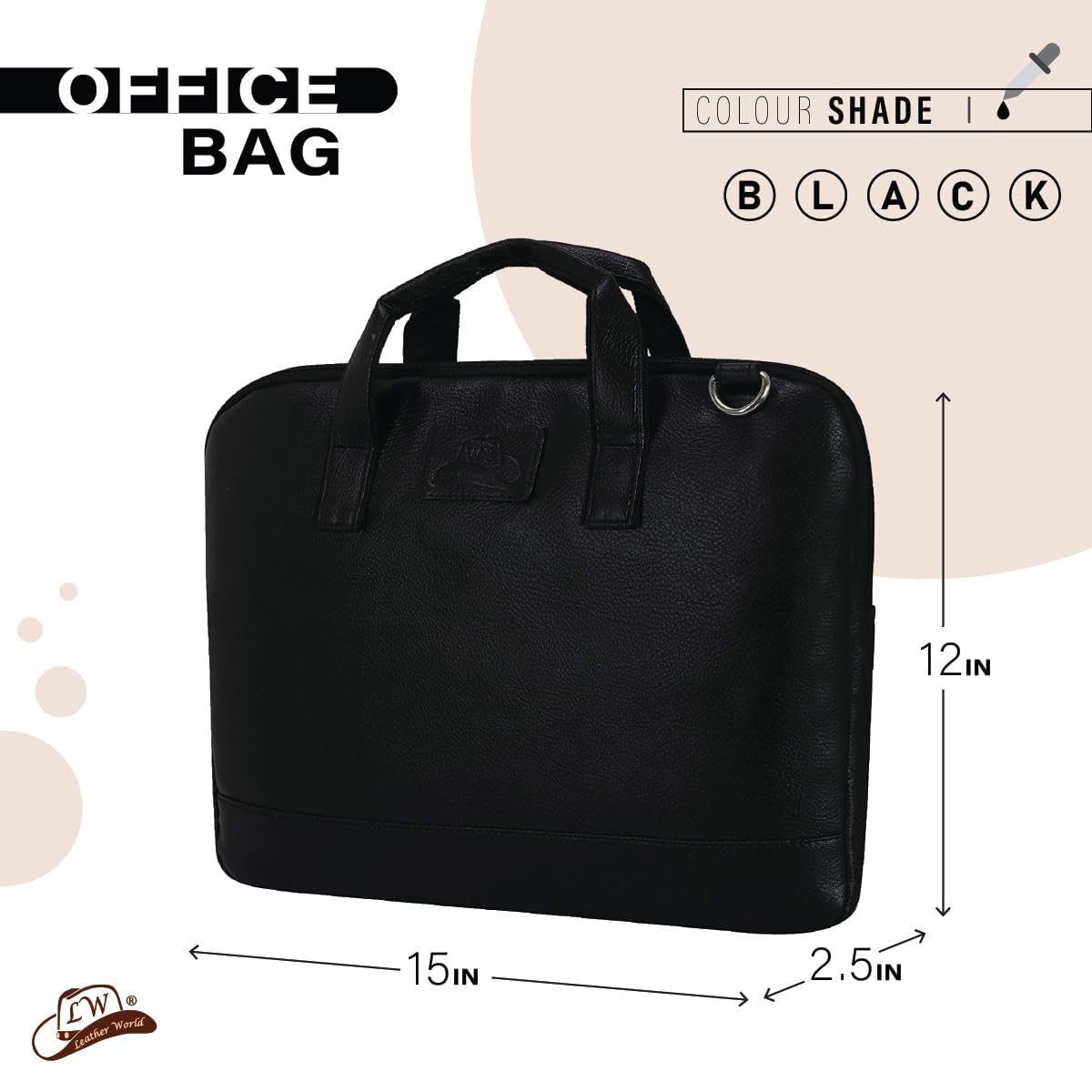 Laptop Office Bag Black
