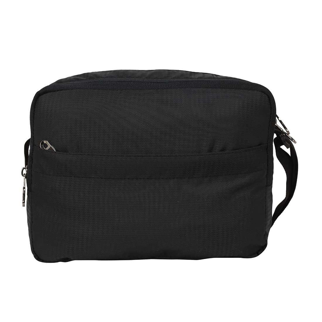 Fly Fashion Nylon Sling Bag for Men Cross Body Travel Office Business Messenger one Side Shoulder Bag for Men and Women - Black