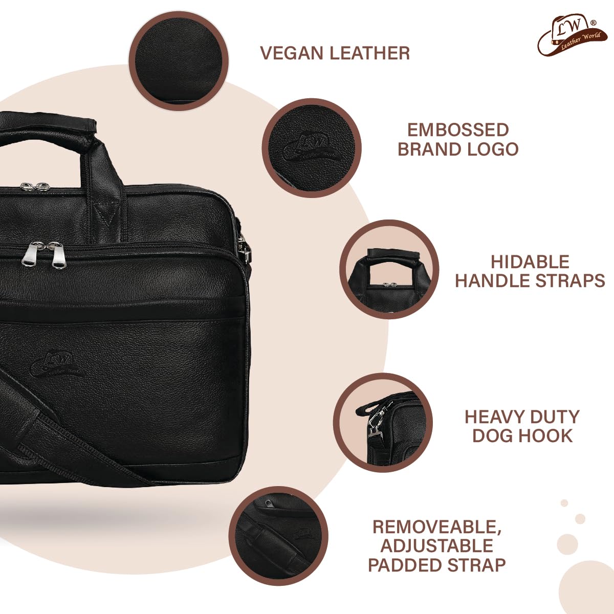 Laptop Office Bag Black