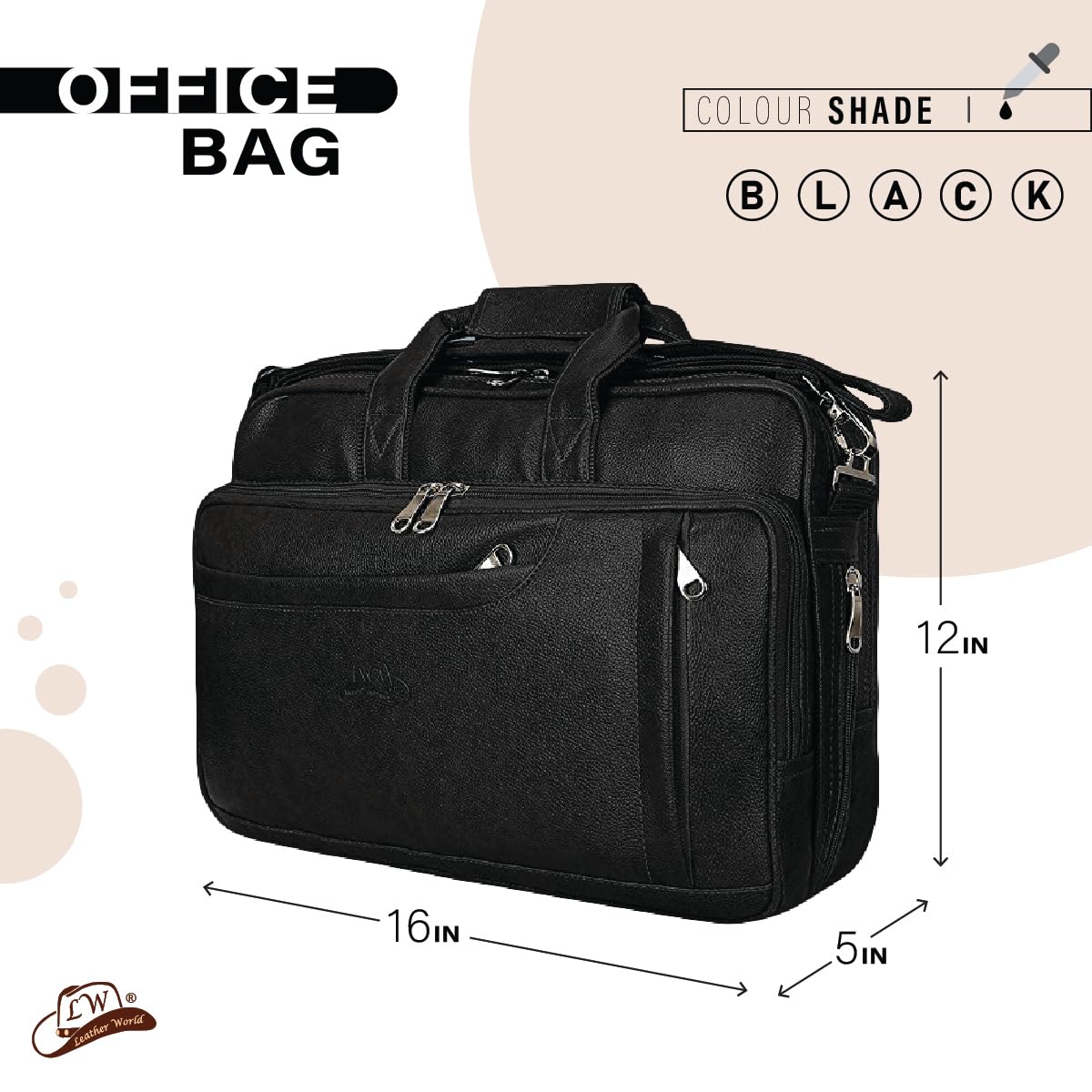 Laptop Office Bag Black