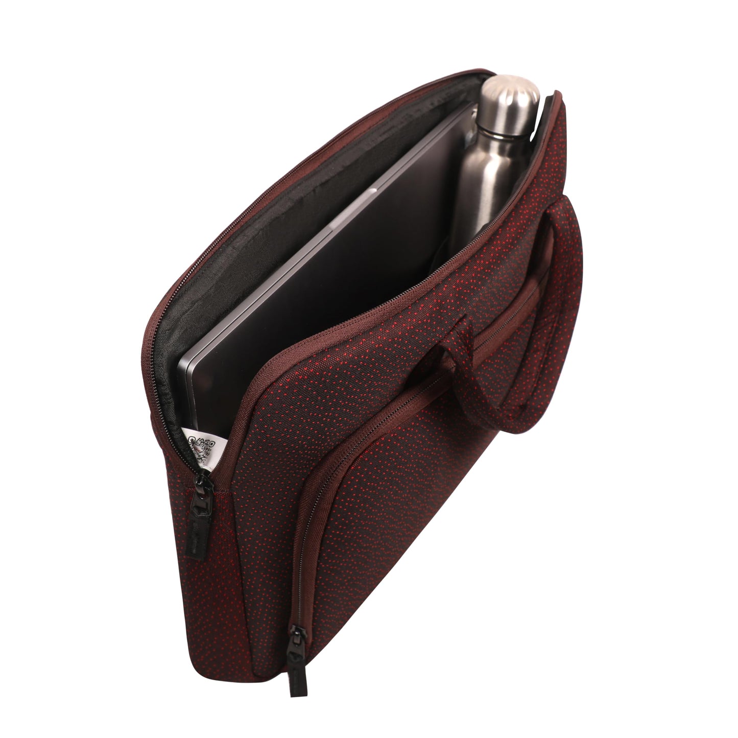 Leather World 15.6 inch Laptop Briefcase Shoulder Sling Office Business Professional Travel Messenger Bag for Men and Women Water Repellent Formal Executive Bags. (Maroon)
