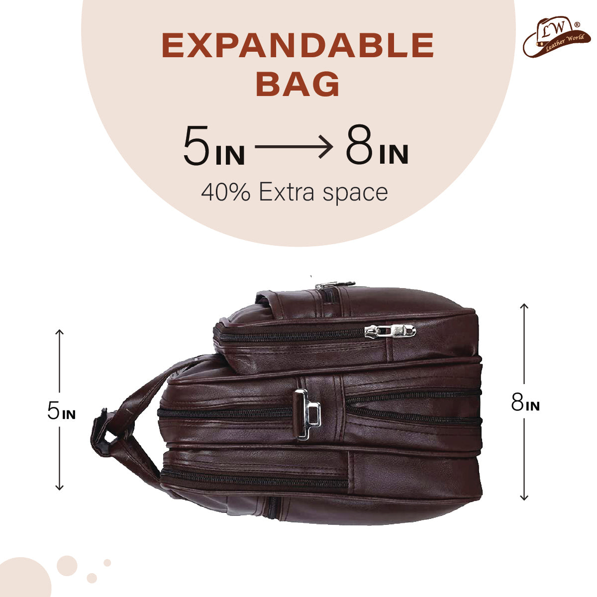 Office Laptop Bag Brown