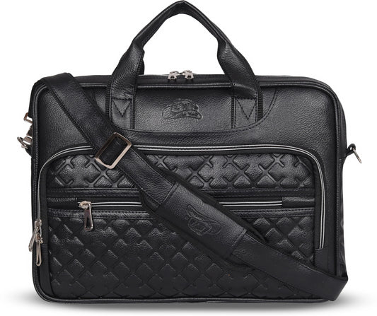 Leather World 15.6 inch Laptop Briefcase Shoulder Sling