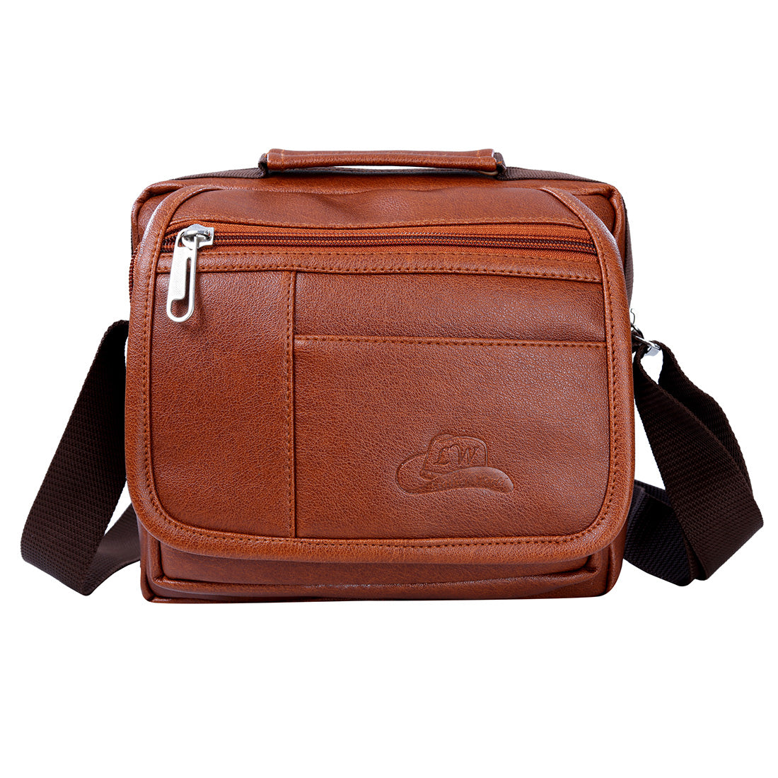 Leather World Unisex Leatherette Sling Bag