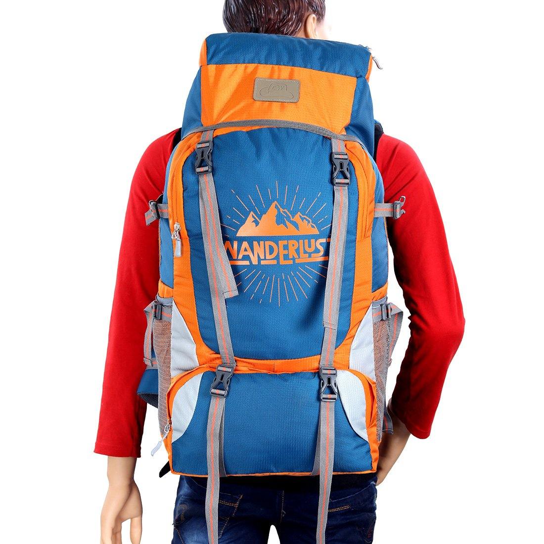 Orange Unisex Nylon Trekking Rucksack Bag Stylish Adventure Companion