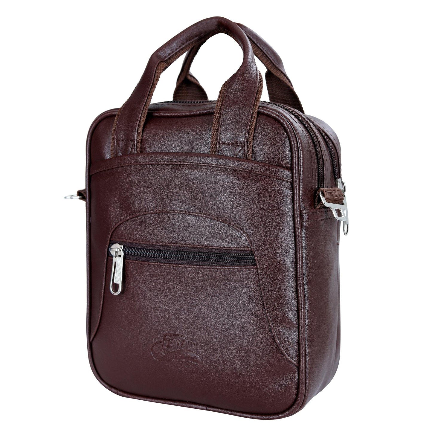 Leather World PU Leather Crossbody Sling Stylish Unisex Convenience