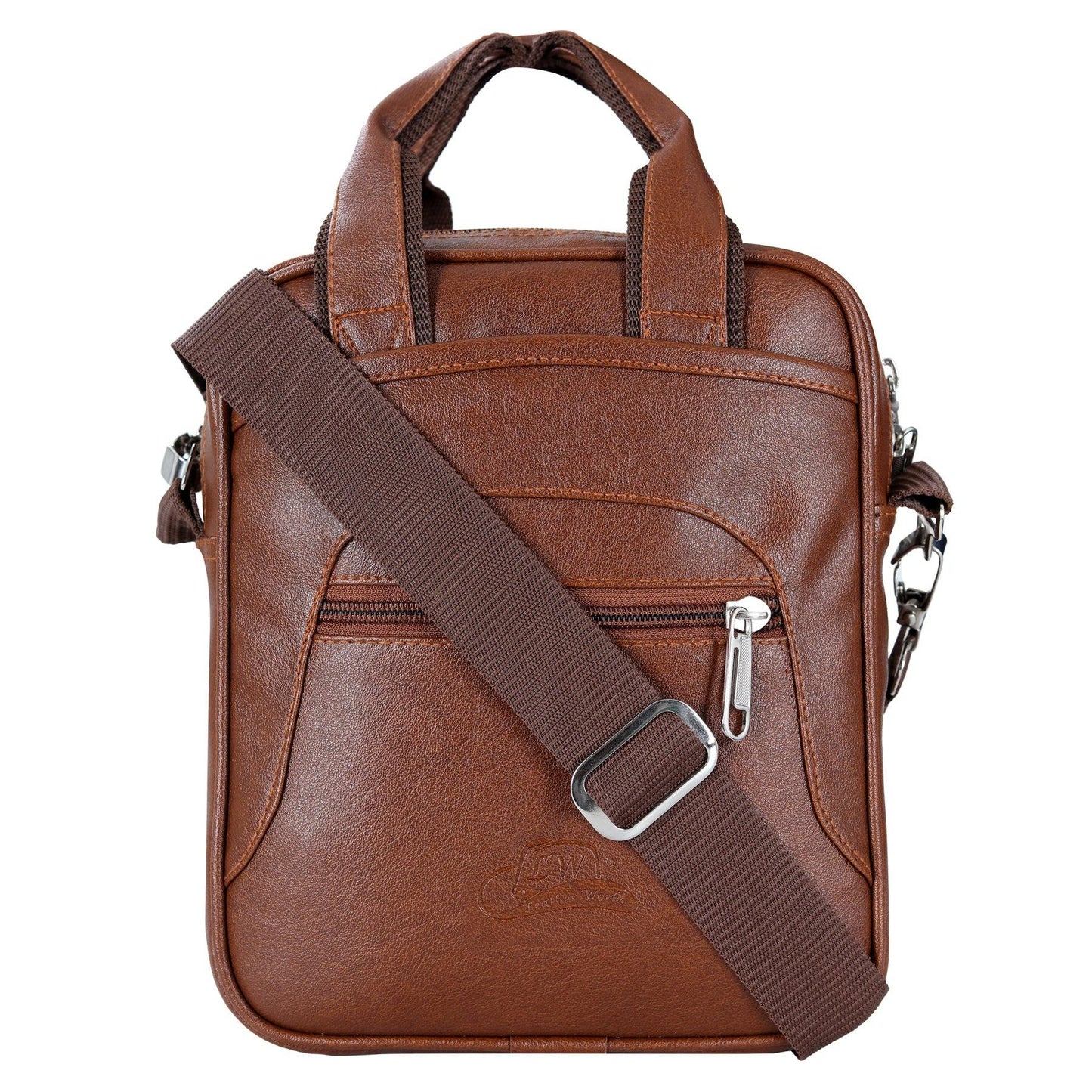 Leather World PU Leather Crossbody Sling Stylish Unisex Convenience