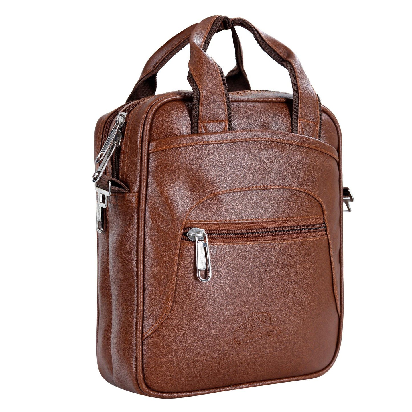 Leather World PU Leather Crossbody Sling Stylish Unisex Convenience