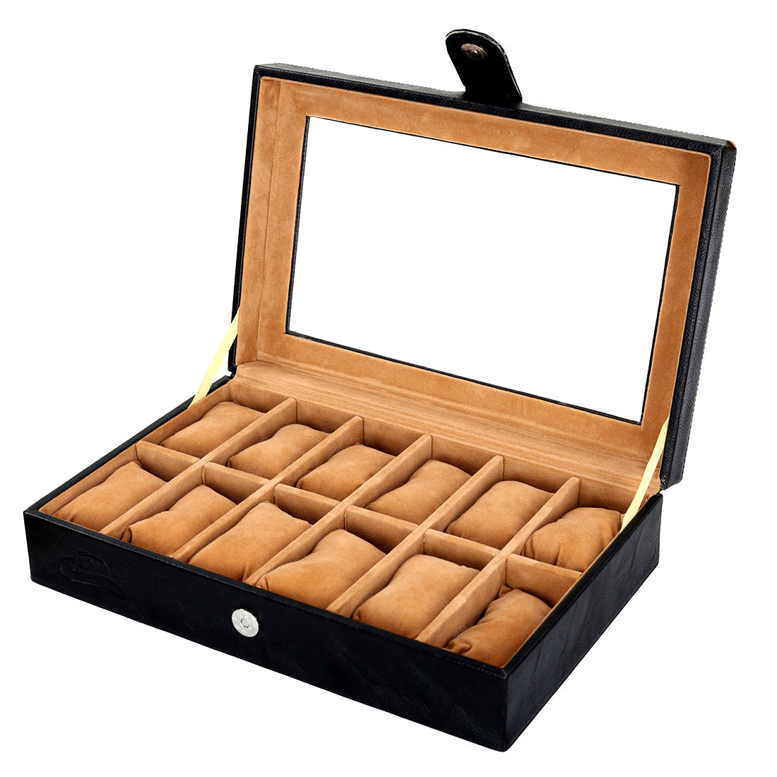 12 Slots Luxury Watch Box Organizer with Viewing Window