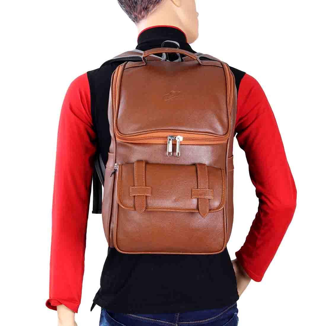 Leather World Premium Leatherette Unisex Backpack - Leatherworldonline.net