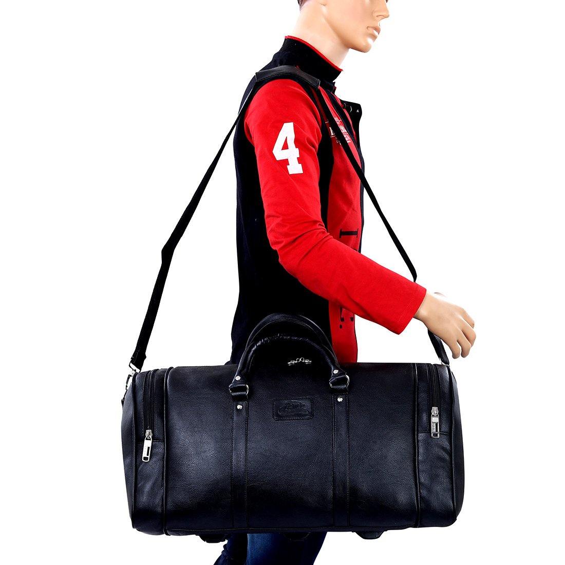 Luxurious PU leather Duffel Bag - Leatherworldonline.net