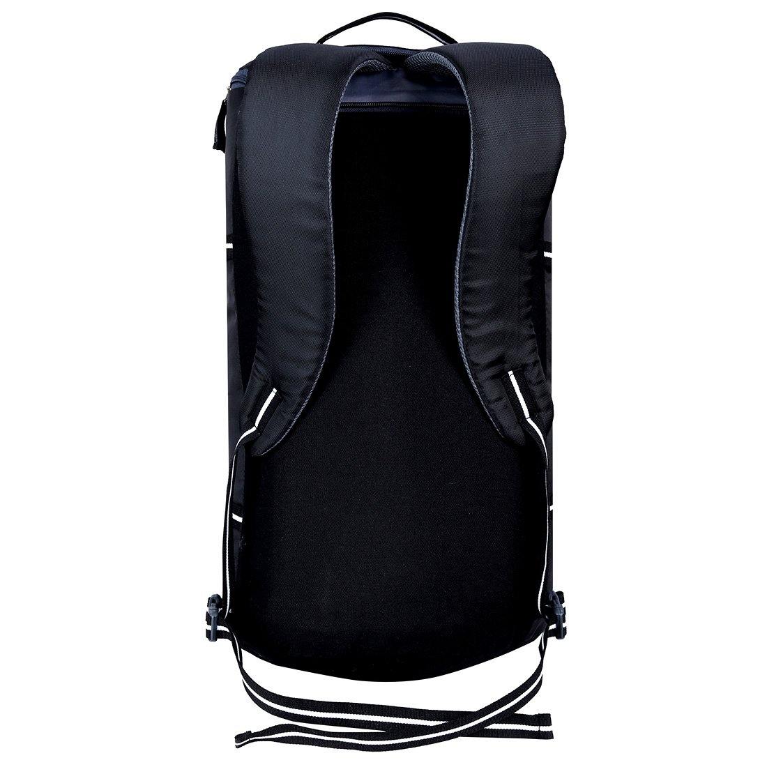 Black Nylon Unisex Casual Adventure Companion Trekking Rucksack Bag