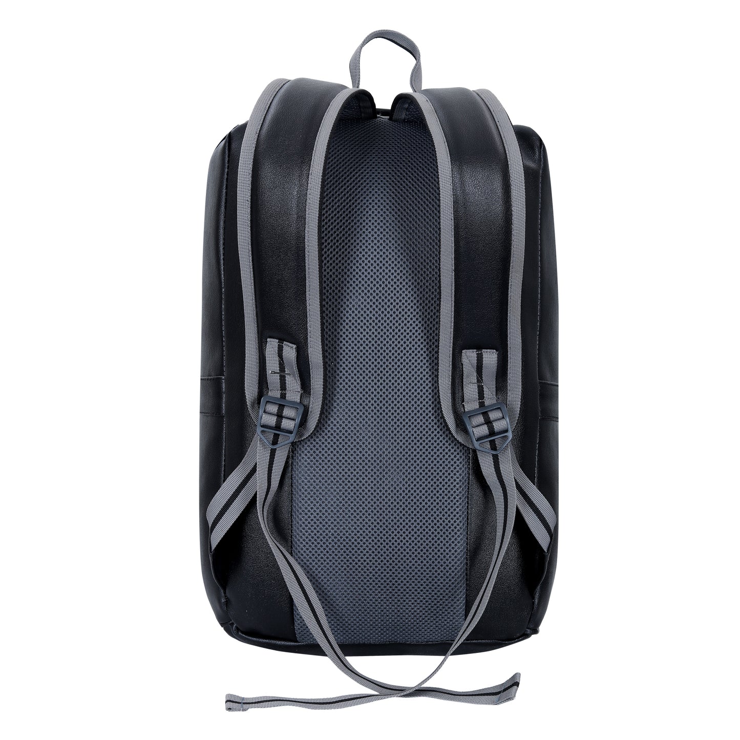 Leather World 14 inch Black Pu Leather Laptop College Casual Backpack Women (BP3081)