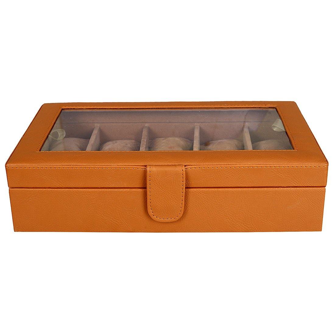Leather World Unisex 10 Slots Watch Organiser Box - Leatherworldonline.net