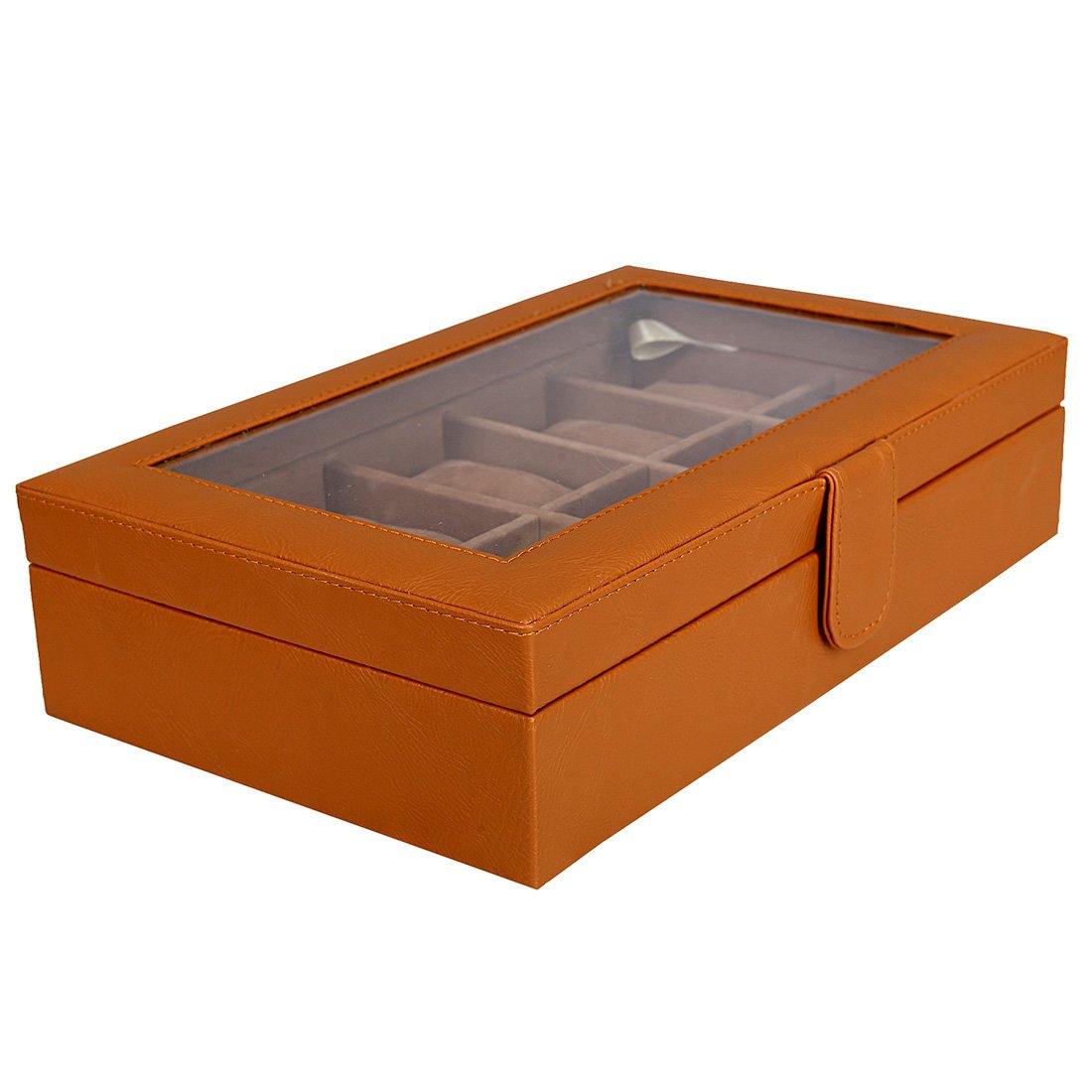 Leather World Unisex 10 Slots Watch Organiser Box - Leatherworldonline.net