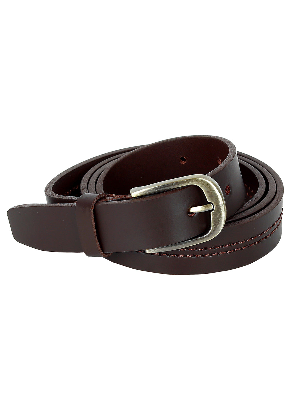 Leather World Formal Casual Black Stylish Genuine Leather Belts for Women
