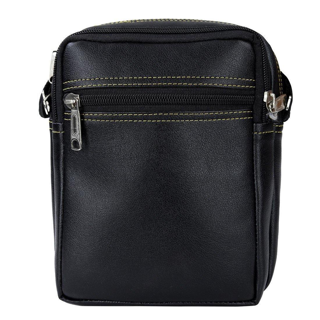 Leather World Unisex Casual Leatherette Sling Crossbody Bag