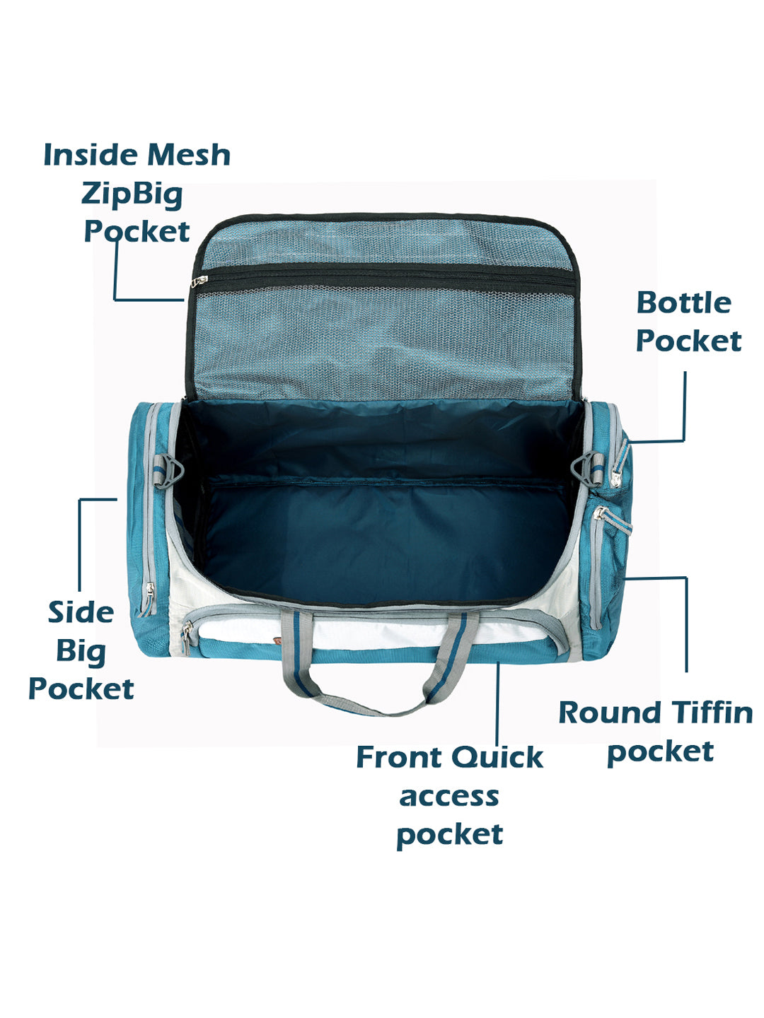 Fly Fashion 38 Liter Expandable Travel Duffle Bag for Men and Women Sports Duffel Bag