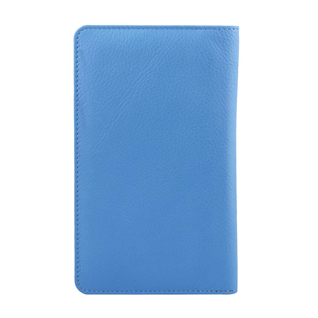 Genuine Grained Leather Sky Blue Unisex Multi-Purpose Holder