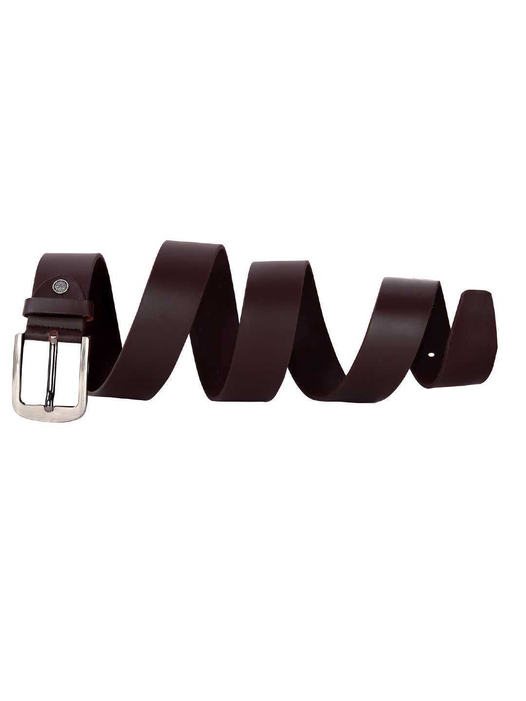 Leather World Formal Casual Brown Branded Stylish Genuine Leather Belts For Men