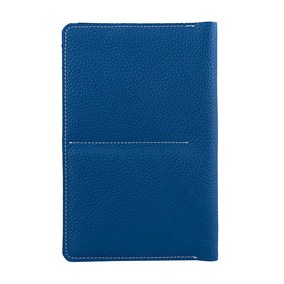 Genuine Grainy Leather Navy Blue Compact Multi-purpose For Unisex