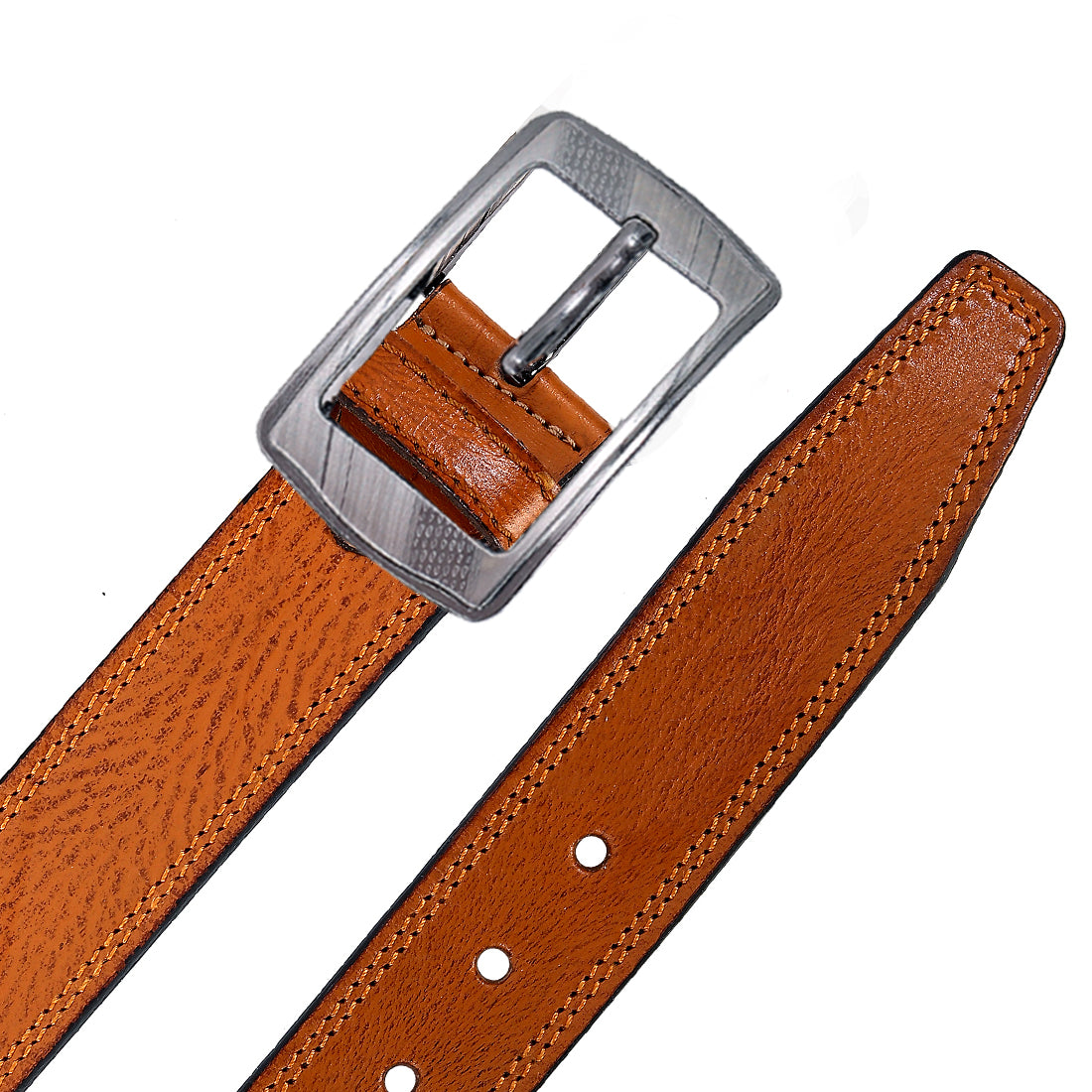 Leather World Formal Casual Tan Color Branded Stylish Genuine Leather Belts For Men