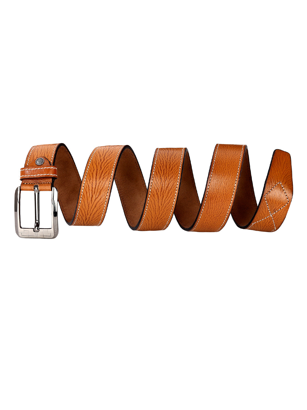 Leather World Formal Casual Tan Color Branded Stylish Genuine Leather Belts For Men