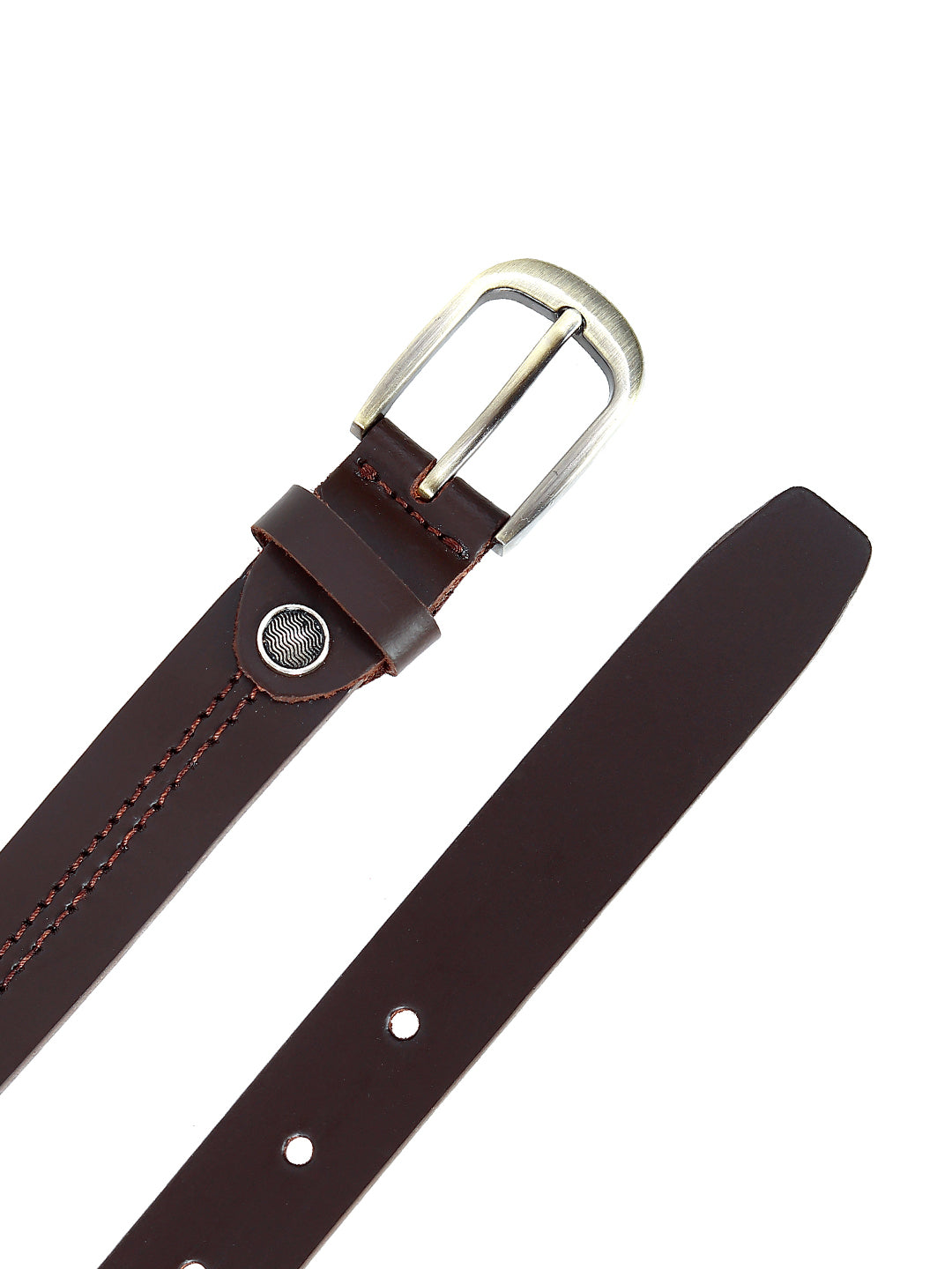 Leather World Formal Casual Black Stylish Genuine Leather Belts for Women