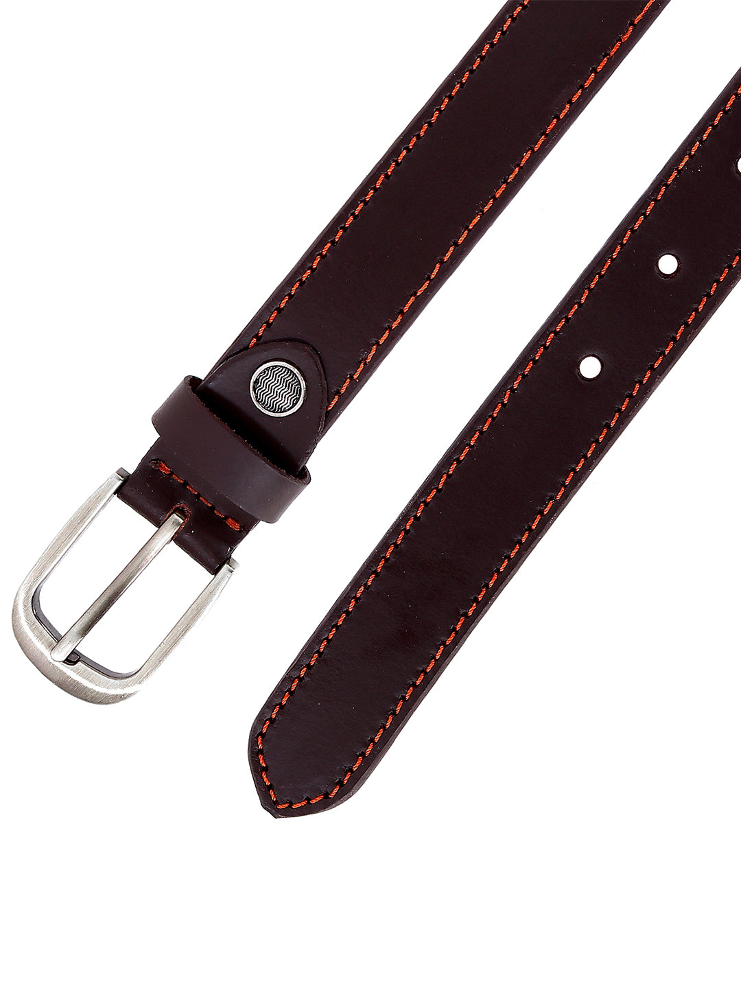 Leather World Formal Casual Brown Branded Stylish Genuine Leather Belts for Women