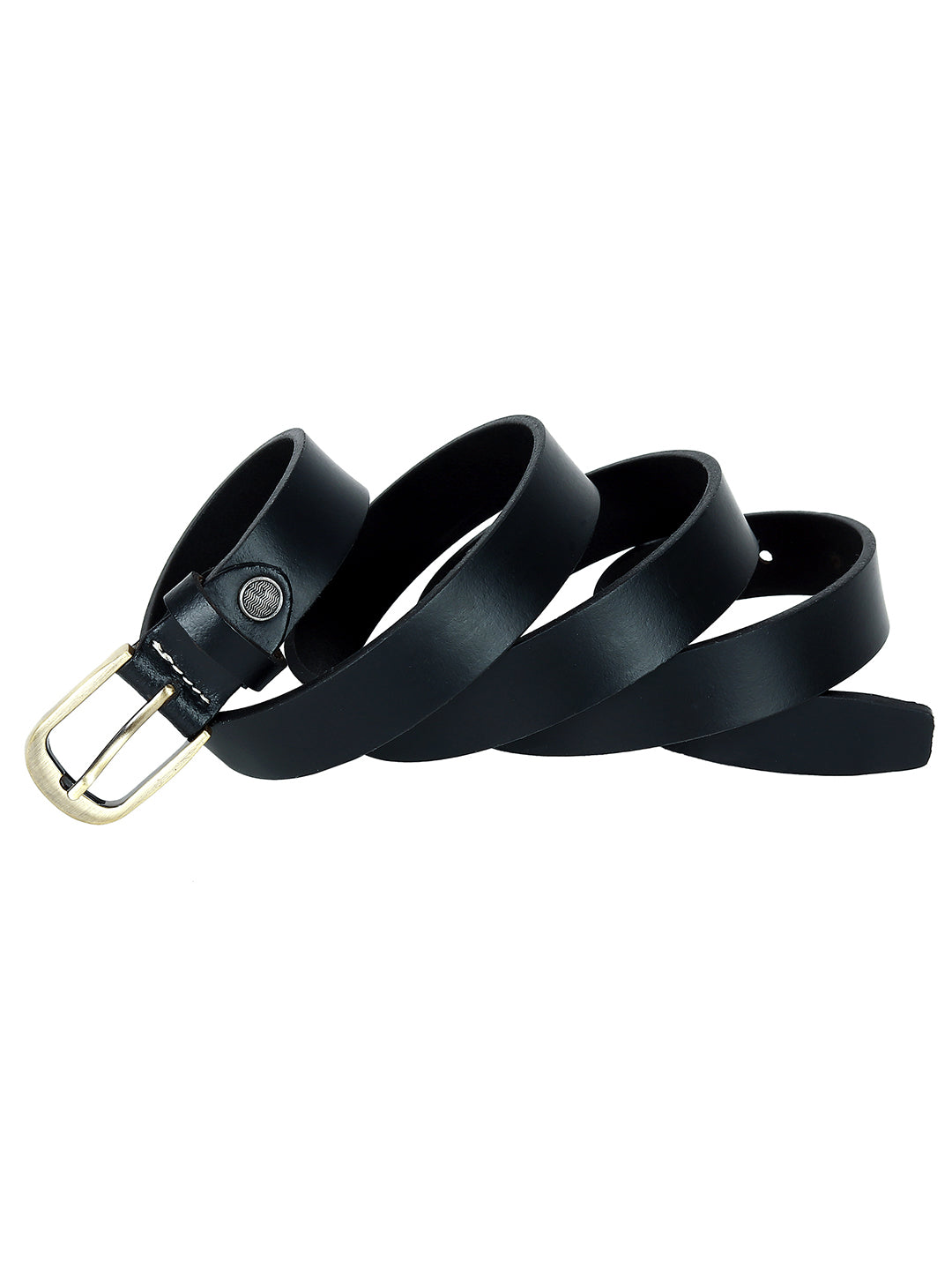 Leather World Formal Casual Black Stylish Genuine Leather Belts for Women