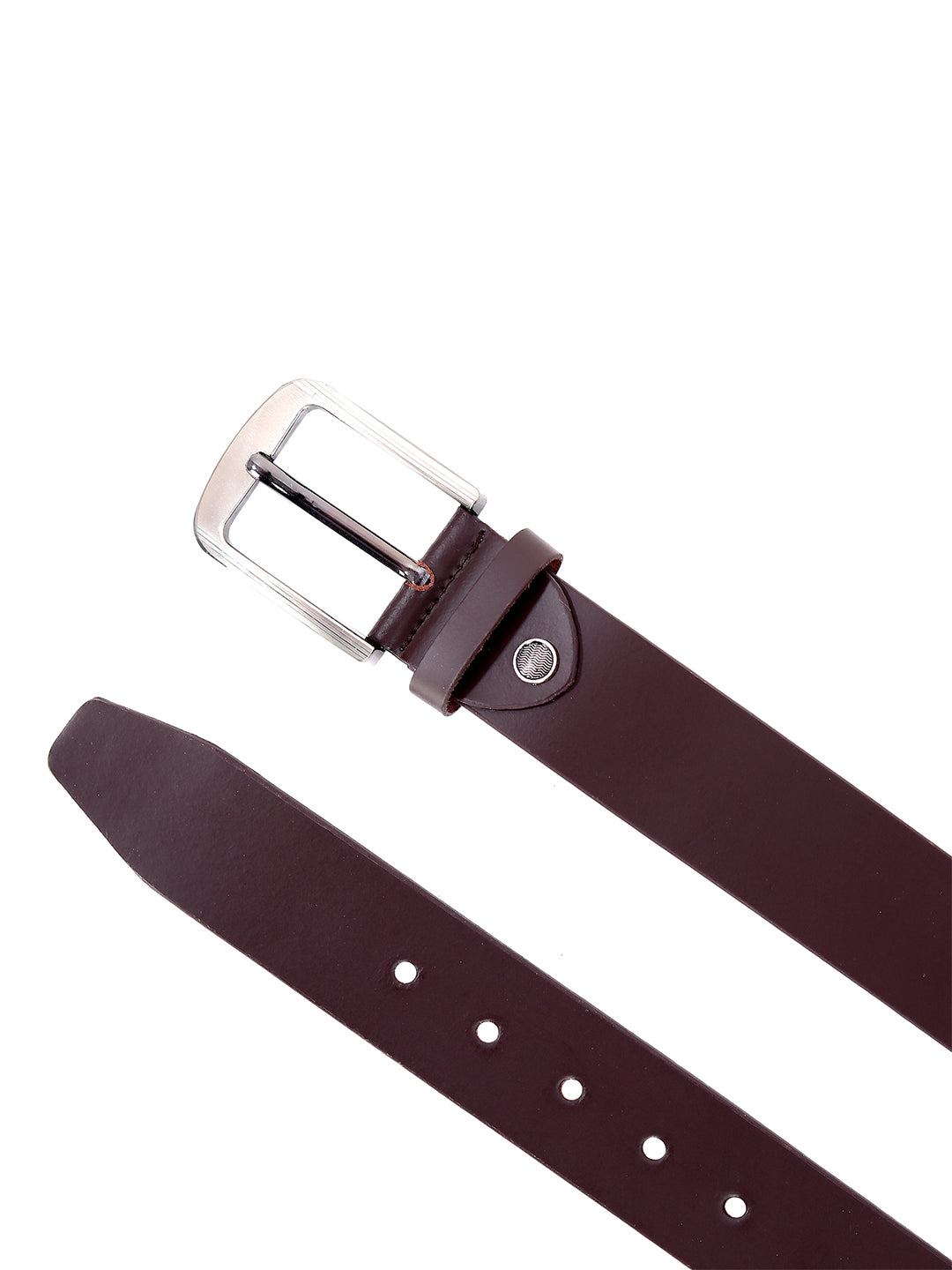 Leather World Formal Casual Brown Branded Stylish Genuine Leather Belts For Men