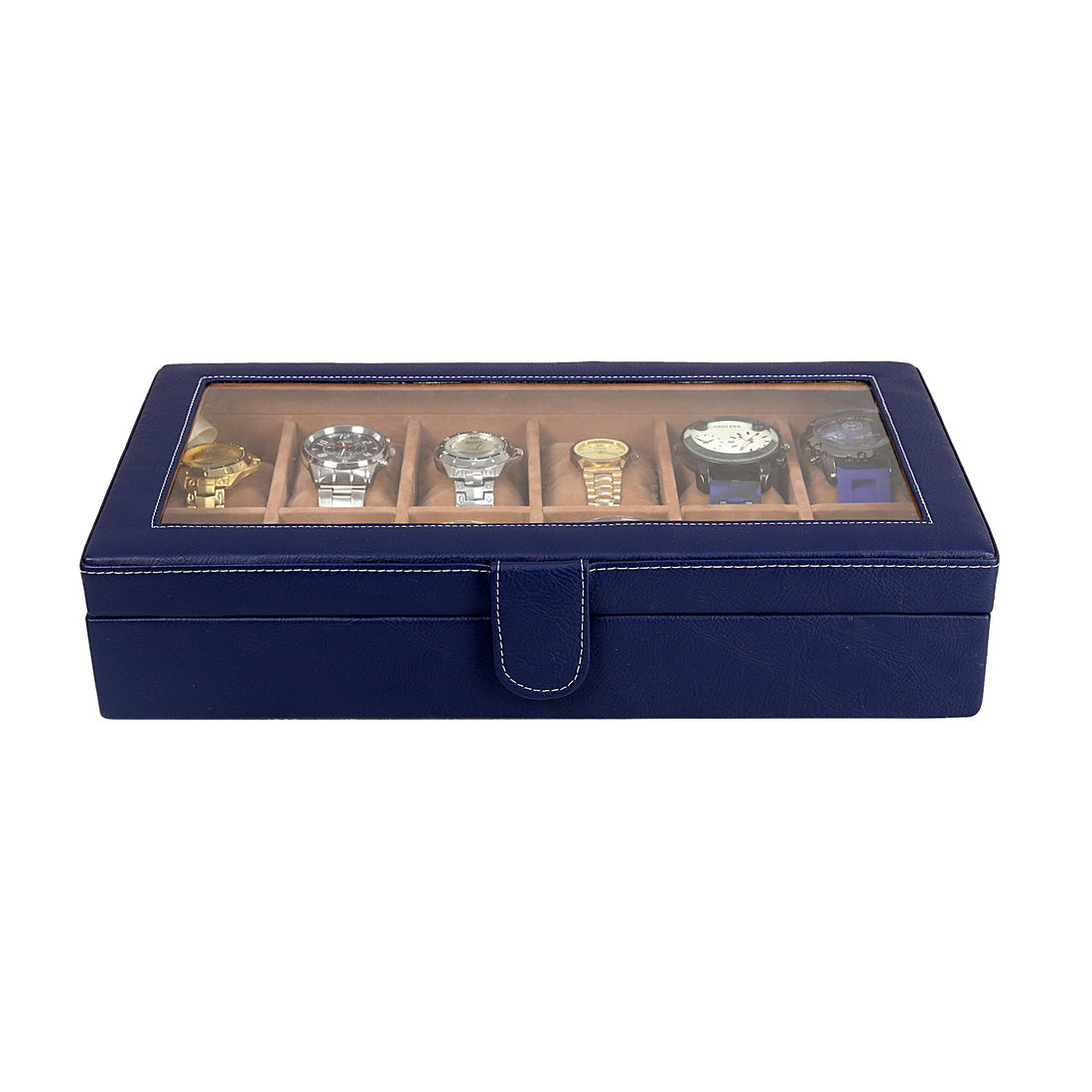 12 Slots Luxury Watch Box Organizer with Viewing Window