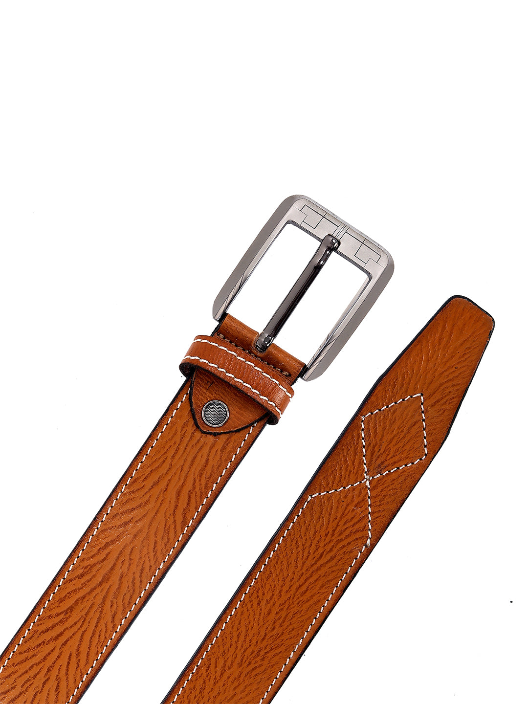 Leather World Formal Casual Tan Color Branded Stylish Genuine Leather Belts For Men