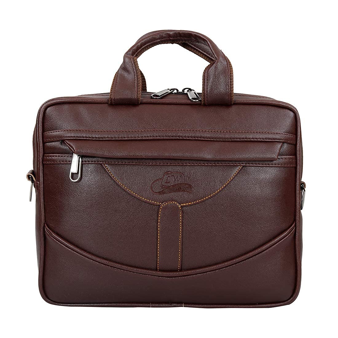 Leather World Pu Leather Mini 14 inch Laptop Office Bag | Office Bag | Messenger Bag | Travel Bag