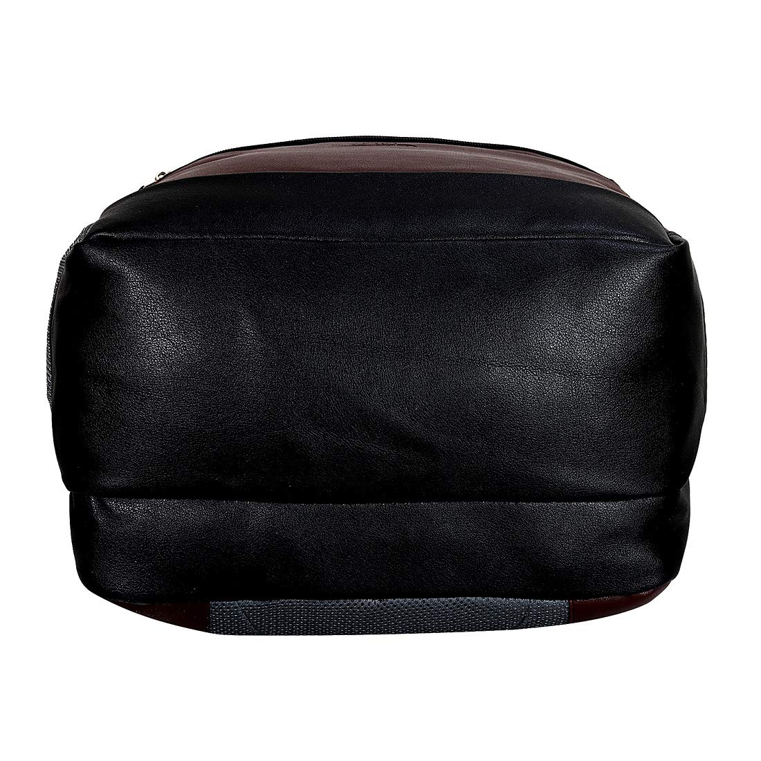 Leather World PU Leather College Office Laptop Backpack with USB