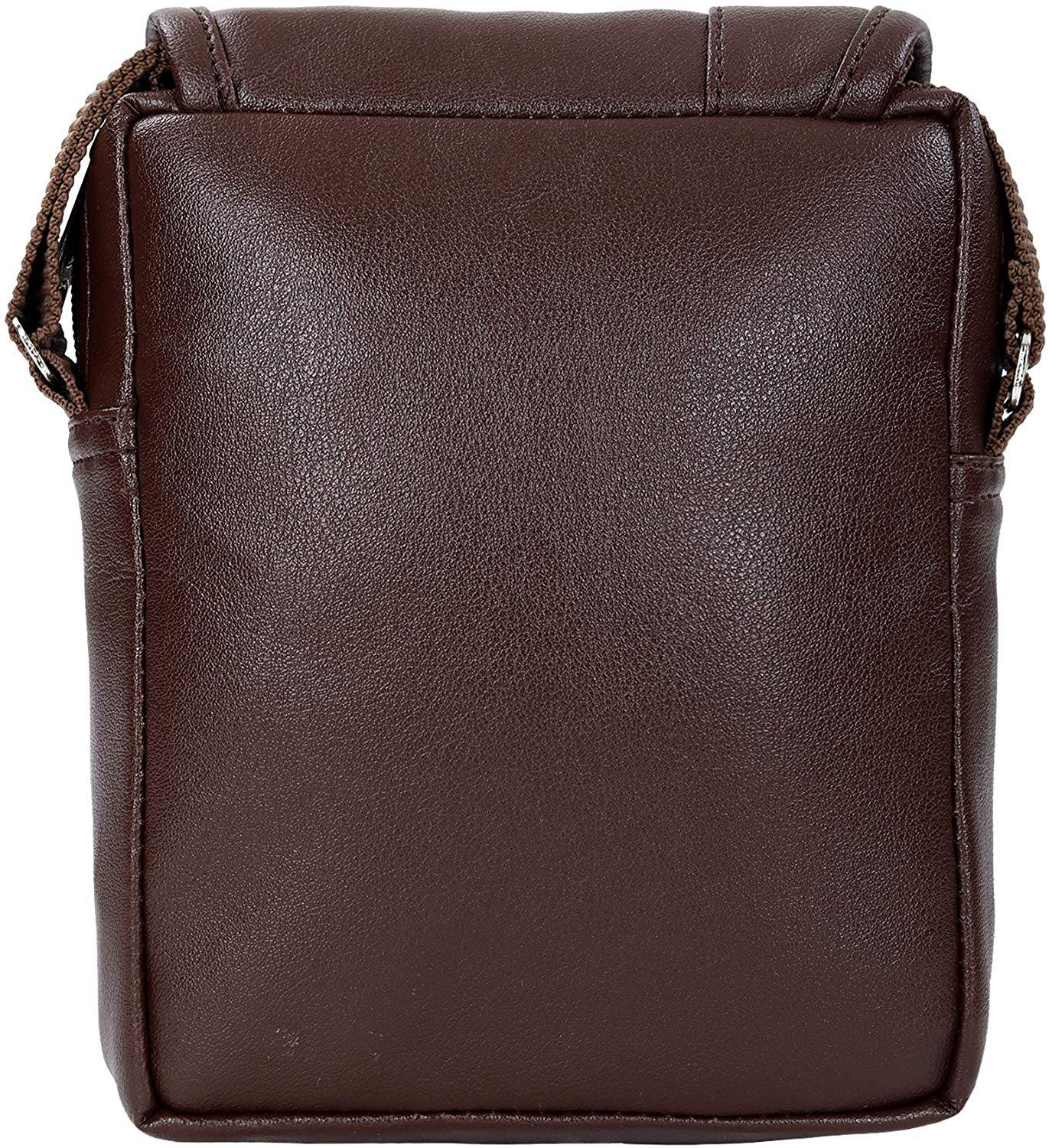 Leather World Men's Brown Travel Organizer Pouch - Leatherworldonline.net