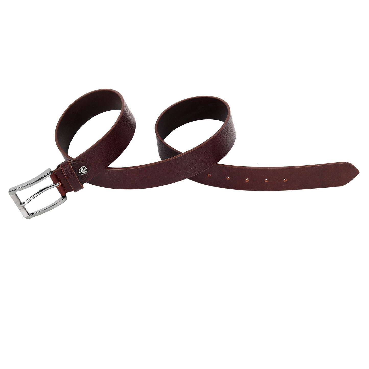 Leather World Formal Casual Brown Color Branded Stylish Genuine Leather Belts For Men