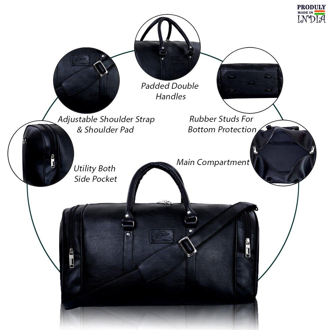 Luxurious PU leather Duffel Bag - Leatherworldonline.net